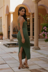 Normani Midi Dress in Green